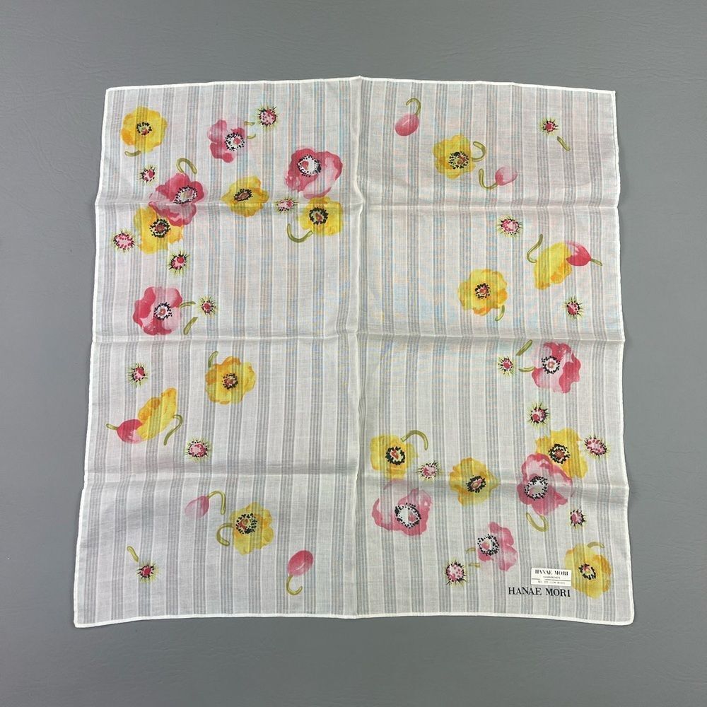 Hanae Mori Floral Handkerchief